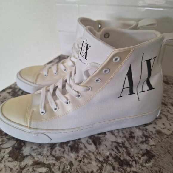 A/X Armani Exchange Icon logo high top sneakers size 10 - Picture 5 of 12